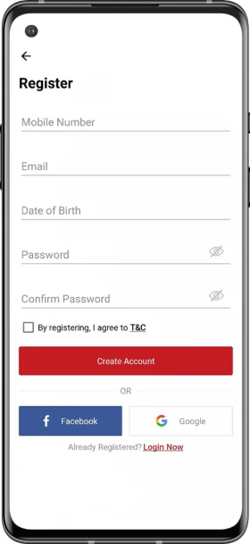 Vision11 Registration